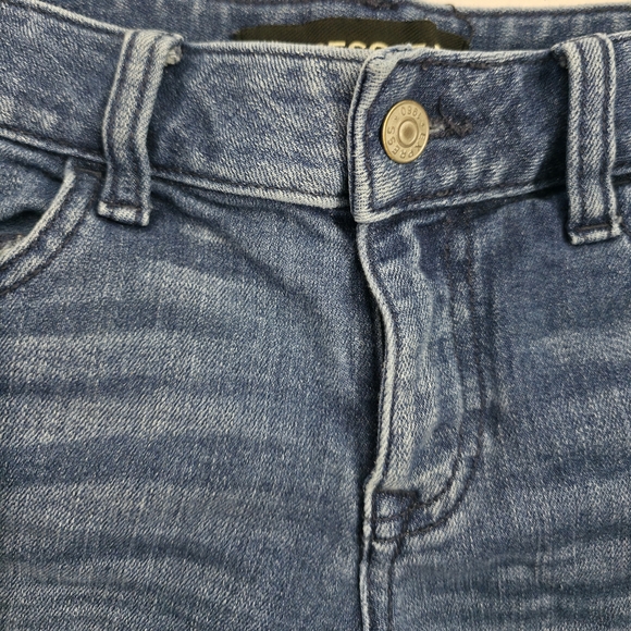 Express Jeans Women’s Size 6S Denim Shorts Low Rise Distressed Hem Blue EUC - Picture 7 of 8